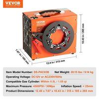 НЕМСКИ PCP компресор за въздух – 4500 PSI + ЛЕД ФЕНЕР