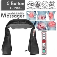 НЕМСКИ МАСАЖОР за тяло Шиацу със затопляща функция, 5 степени и вибрация + ЛЕД ФЕНЕР