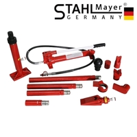 НЕМСКА Хидравлична Разпъвачка 10 тона Tенекеджийска STAHLMAYER + ЛЕД ФЕНЕР