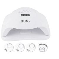 НЕМСКА Комбинирана лампа за маникюр и педикюр SUN X, Бяла, UV LED, 54W + ЛЕД ФЕНЕР