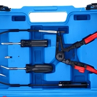 НЕМСКИ Клещи за Водни Съединения 9 части Скоби + ЛЕД ФЕНЕР