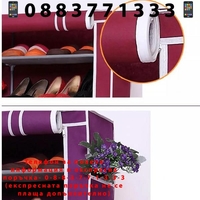 НЕМСКИ Шкаф за обувки с 9 реда, водоустойчив, 160x60x30см. + ЛЕД ФЕНЕР