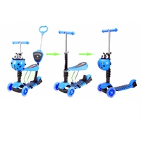 НЕМСКИ ДЕТСКА ТРОТИНЕТКА и СКУТЕР  5 В 1 + ЛЕД ФЕНЕР