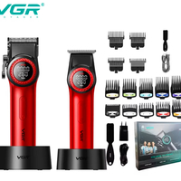 НЕМСКИ VGR V-001PRO & V-977–Професионален Бръснарски Комплект (ЗЛАТЕН)