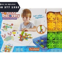 НЕМСКА Конструктор мозайка Creative Magic Panel 310 части + ЛЕД ФЕНЕР