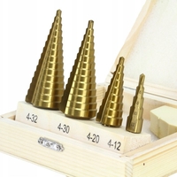 НЕМСКИ Комплект Свредла за дърво 4 броя Бурия MAR-POL Полша + ЛЕД ФЕНЕР