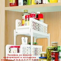 НЕМСКИ Издърпващи се чекмеджета кошници. Преносим и компактен шкаф + ЛЕД ФЕНЕР