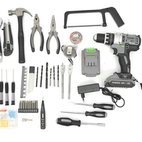 НЕМСКИ Акумулаторен Ударен Винтоверт 24V HAWEK Полша + 111 части Инструменти + ЛЕД ФЕНЕР