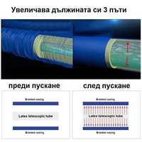 НЕМСКИ Градински Разтегателен Маркуч 30/45м/60м Magic Hose + Пистолет + ЛЕД ФЕНЕР