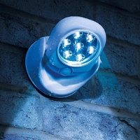 НЕМСКИ LED лампа с датчик зa движение, Работи на батерии + ЛЕД ФЕНЕР