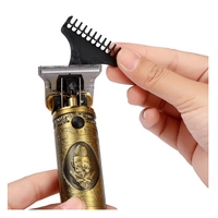 НЕМСКА Машинка за подстригване VGR V-085, 10 W, Закалено острие, Четка за почистване, USB кабел за зареждане, Златен + ЛЕД ФЕНЕР