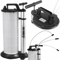 НЕМСКА Помпа за Източване на Масло и Спирачна Течност Ръчна и Пневматична 9 литра Mar-Pol M78306 + ЛЕД ФЕНЕР