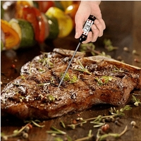 НЕМСКИ Кухненски термометър с цифров LCD дисплей, Индикатор за изтощена батерия + ЛЕД ФЕНЕР