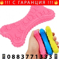 НЕМСКА Дентална играчка за кучета във формата на кокал + ЛЕД ФЕНЕР