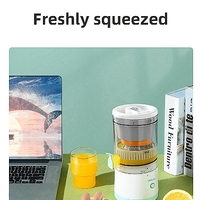 НЕМСКА Преносима безжична USB сокоизтисквачка за цитруси, Компактен дизайн, Лесен за използване и почистване + ЛЕД ФЕНЕР
