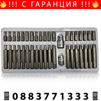 НЕМСКИ Комплект Битове Накрайници STAHLMAYER SM4401 Hex XZN и Torx 1/2″, 3/8″ 40 броя + ЛЕД ФЕНЕР