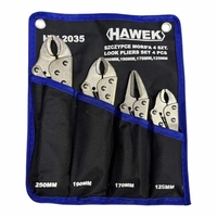 НЕМСКИ Клещи Чираци Комплект 4 части HAWEK Чирак HW-2035 + ЛЕД ФЕНЕР