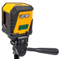НЕМСКИ Лазерен Нивелир с Тринога Стойка JCB CLL-G 20 Метра със Зелен Лъч + ЛЕД ФЕНЕР