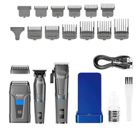 НЕМСКИ Машинки За Подстригване И Бръснене Kemei KM-2375 + ЛЕД ФЕНЕР