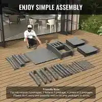 НЕМСКИ Трапезен Комплект От 5 Части Квадратна Маса И Столове+ЛЕД ФЕНЕР