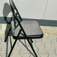 НЕМСКИ Сгъваем Градински Стол – Метална Конструкция + ЛЕД ФЕНЕР