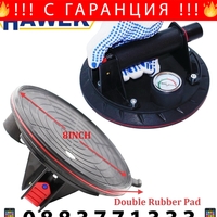 НЕМСКА Вендуза с Манометър Вакуумна Помпа Ø200мм HAWEK HW-9016 Вакум + ЛЕД ФЕНЕР