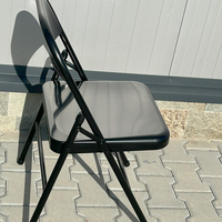 НЕМСКА Квадратна Градинска Маса Със Стъкло + 2 Стола + ЛЕД ФЕНЕР