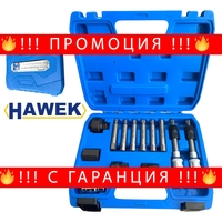 НЕМСКИ КОМПЛЕКТ ВЛОЖКИ ЗА ШАЙБИ НА АЛТЕРНАТОРИ 13 ЧАСТИ HAWEK , HW-1127 + ЛЕД ФЕНЕР