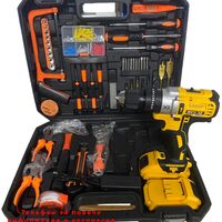 НЕМСКИ Акумулаторен Винтоверт + 111 части STAHLМAYER 36V 8,0AH Ударна Бормашина + ЛЕД ФЕНЕР