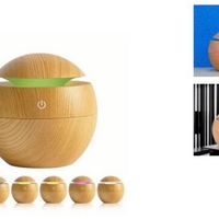 НЕМСКИ Мини USB арома дифузер и овлажнител за въздух с елегантен дизайн + ЛЕД ФЕНЕР