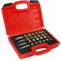 НЕМСКИ Комплект за ремонт на пробки на картер Mar-Pol M57609 64 части + ЛЕД ФЕНЕР