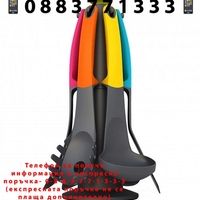 НЕМСКИ Практичен сет с кухненски прибори, Устойчиви на топлина + ЛЕД ФЕНЕР