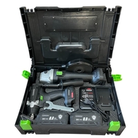 НЕМСКИ 2в1 Ударен Гайковерт и Ъглошлайф 125мм 36V 8.0A STAHLMAYER Акумулаторен Промо Комплект + ЛЕД ФЕНЕР