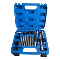 НЕМСКИ КОМПЛЕКТ ВЛОЖКИ ЗА ШАЙБИ НА АЛТЕРНАТОРИ 18 ЧАСТИ HAWEK HW-1126 + ЛЕД ФЕНЕР