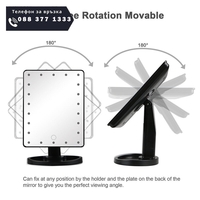 НЕМСКО СВЕТЕЩО ОГЛЕДАЛО LARGE LED MIRROR + ЛЕД ФЕНЕР