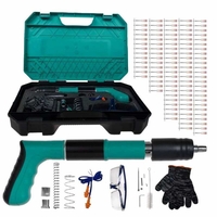 НЕМСКИ Професионален Пистолет За Пирони+100бр Пирони IRON512+ЛЕД ФЕНЕР