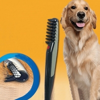 НЕМСКИ Електрически гребен за кучета и котки, Подходящ за всички породи + ЛЕД ФЕНЕР