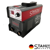 НЕМСКИ Инверторен Електрожен с Куфар + Соларни Очила 400А STAHLMAYER с дисплей Заваръчна техника + ЛЕД ФЕНЕР
