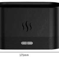 НЕМСКИ Преносим овлажнител за въздух със заглушена пламъчна светлина, Безшумен ароматен дифузер + ЛЕД ФЕНЕР