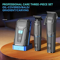 НЕМСКИ Машинки За Подстригване И Бръснене Kemei KM-2375 + ЛЕД ФЕНЕР