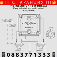 НЕМСКИ Комплект за разделяне на заряд – 12V, 140A + ЛЕД ФЕНЕР