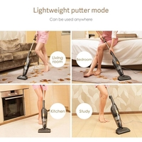 НЕМСКА Вертикална прахосмукачка Xiaomi Deerma DX115C Vacuum cleaner, 600W, Черен + ЛЕД ФЕНЕР