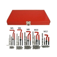 НЕМСКИ Комплект за Възстановяване на Резби 131 части Метчици М5 М6 М8 М10 М12 MAR-POL + ЛЕД ФЕНЕР