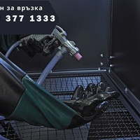 НЕМСКА Полска Пясъкоструйна Кабина 220 литра HAWEK HW-1045 + ЛЕД ФЕНЕР