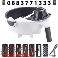 НЕМСКО Ренде за зеленчуци 9 в 1 + Купа и аксесоари + ЛЕД ФЕНЕР