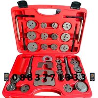 НЕМСКИ Комплект за Сваляне на Спирачни Цилиндри KRAFTROYAL 21 части и 35 части с ляво и дясно въртене + ЛЕД ФЕНЕР