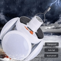 НЕМСКИ Преносим соларен фенер с висяща кука. Сгъваема лампа за слънчева енергия + ЛЕД ФЕНЕР