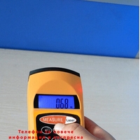 НЕМСКИ Цифров ултразвуков далекомер с лазерна точка Statik, Точно измерване + ЛЕД ФЕНЕР