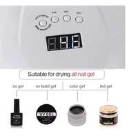 НЕМСКА Комбинирана лампа за маникюр и педикюр SUN X, Бяла, UV LED, 54W + ЛЕД ФЕНЕР