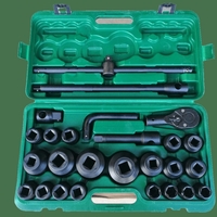 НЕМСКО Гедоре камионджийско 26 части, 3/4″ & 1″ ,21-65mm KRAFT WORLD + ЛЕД ФЕНЕР